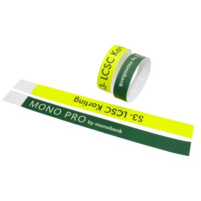 Papel de impressão Eventos Pulseiras Código de barras Material Tyvek leve