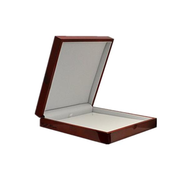 Логотипа вышивки шкатулки для драгоценностей браслетов дружелюбное деревянного изготовленного на заказ Ресиклабле эко-