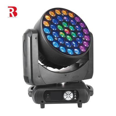 Evento Dmx512 Strobe interior 37x15w 4-In-1 LED Zoom Wash Moving Head Stage Light
