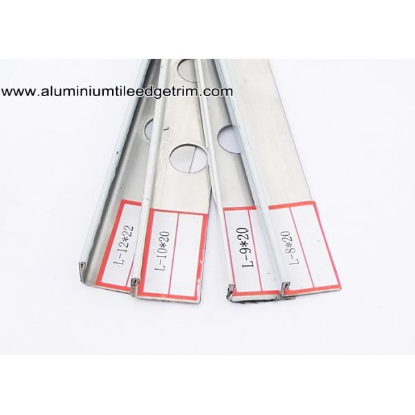 L shaped Straight Edge Stainless Steel Outside Corner Brace For Tile End Stop