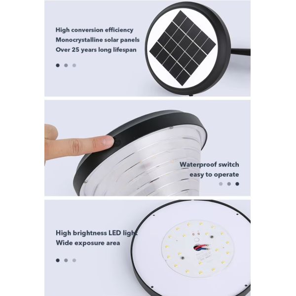 High brightness Solar LED Wall Light for Outdoor Garden Pathway Lighting