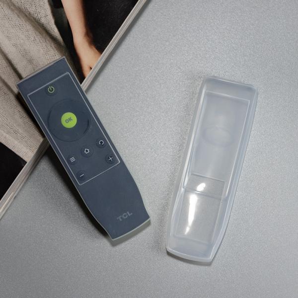 Couverture/caisse/douille à télécommande claires antipoussière imperméables antichoc du silicone TCL TV