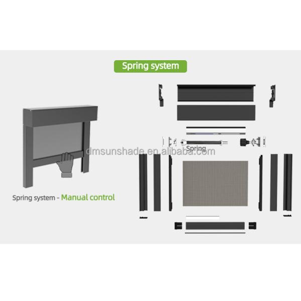 Наружный солнцезащитный навес Моторизированные умные жалюзи / роликовые жалюзи