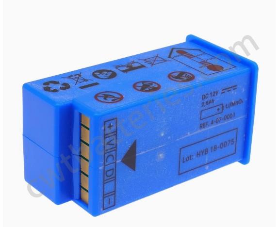 12V 2.8Ah LiMnO2 Medical Batteries Rechargeable 4-07-0001 HYB 18-0075 For Schiller FRED EASY AED