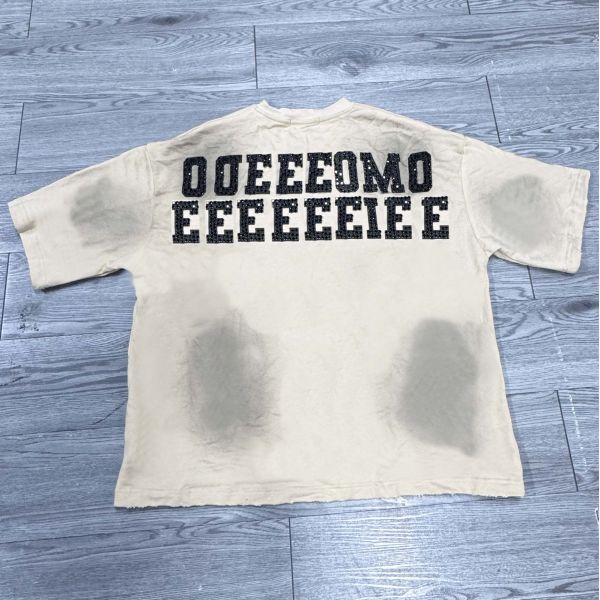 Manufacturer Custom Heavyweight Rhinestone Oversized Men's T-shirts Printed Plus Size Short Sleeve Summer Acid Wash Plain Tshirt