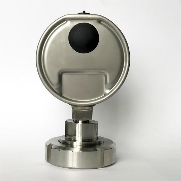 SUS 304 Diaphragm Seal Pressure Gauge DN40 100mm Dial 25 Bar Pressure Gauge