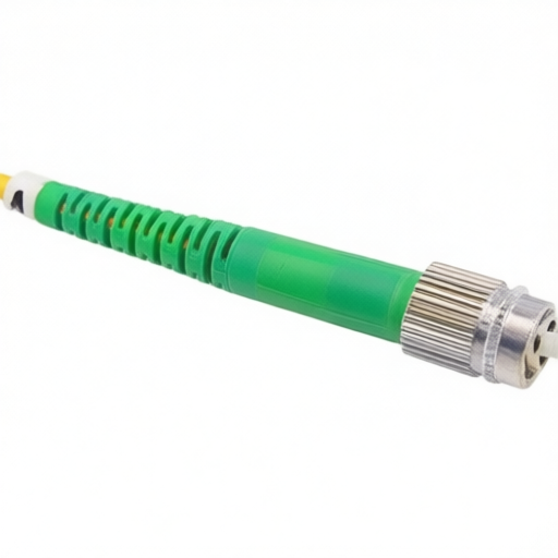 3.0mm single mode fiber optic connector with APC polish type L-com FOC-FCASMS30 including dust cap
