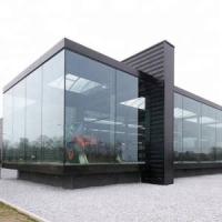 Anti impact de trois voies de façade en verre en aluminium de mur rideau