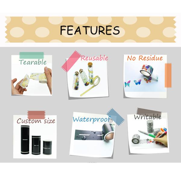 Многоразовая тощая бескислотная сделанная по образцу маскируя лента Washi