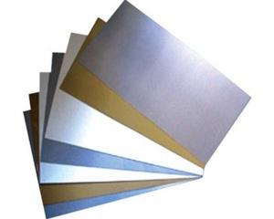 Brushed Sublimation Aluminium Sheet Photo Printing Golden Silver Color