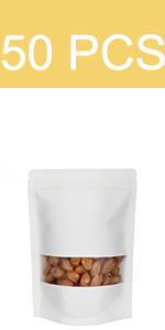 Ziplock And Heat Sealable Bags - Stand Up Food Storage Pouches - Safe Waterproof Packaging Barrier