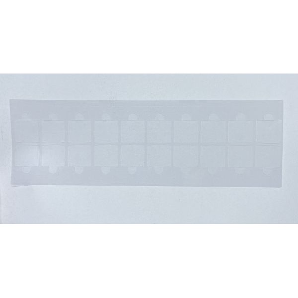 Custom Die-Cut Clear PET Protective Film with Tabs, 20-Up Peel-Off Transparent Protective Stickers for Electronic Components