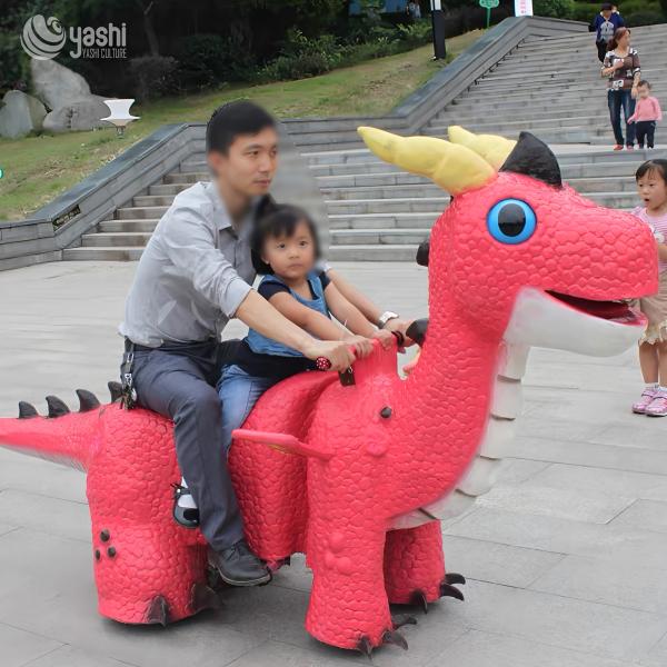 Shopping Mall Kids' Rideable Dinosaur Electric Ride On Car Animated