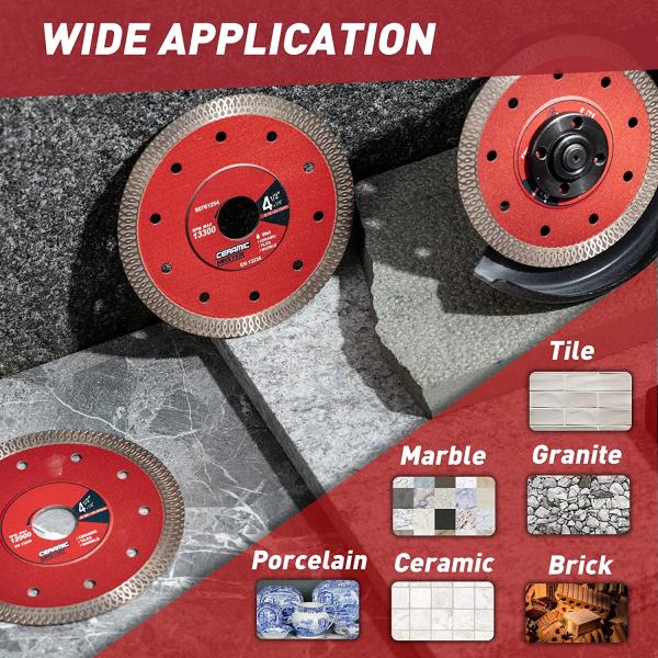 75mm 1.2mm X Teeth Diamond Blade Wet Saw For Porcelain Tile And Ceramic