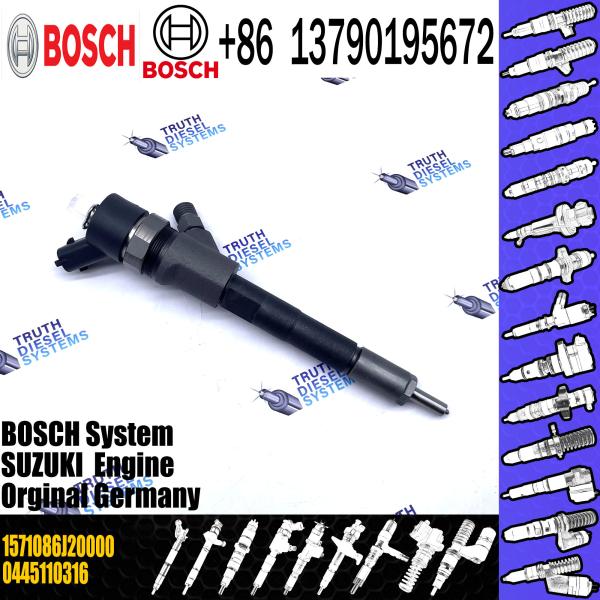 Injeção 0445110315 do motor diesel injetor 1571086J20000 15710-86J20 0 de 0445110316 motores 16600VZ20A diesel 445 110 315