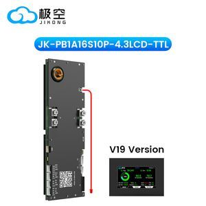 Jkbms Home Solar Storage BMS for Lithium Ion Battery Pack LiFePO4 Battery BMS 48V Jikong Inverter BMS 16s 100A Active Balance 1A Jk-Pb1a16s10p