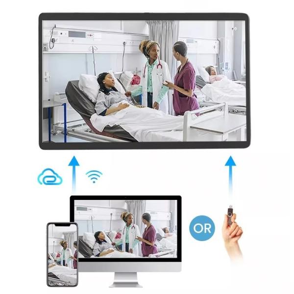壁掛けデスクトップ14インチAndroidタブレットPC 4G LTE POE NFCタッチスクリーン子供教育学習スマートオフィスデジタルポスタープレーヤー