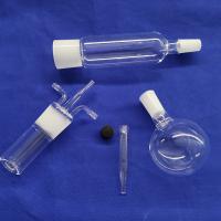 Botella transparente de la reacción química de la boca del reactor de cristal multi del cuarzo
