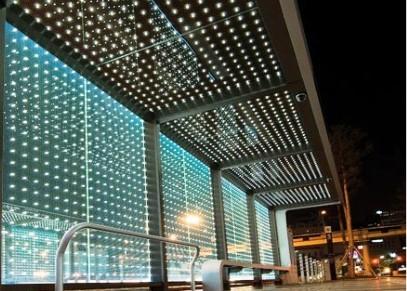 Flat Insulated Sunroom Ceiling Laminated LED Glass Panel 100ms 8.7mm