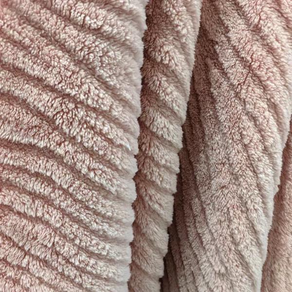 Wholesale Double Sided Faux Jacquard Soft Cotton Fleece Fabric for Clothing Blankets for Winter Pillows Cushion