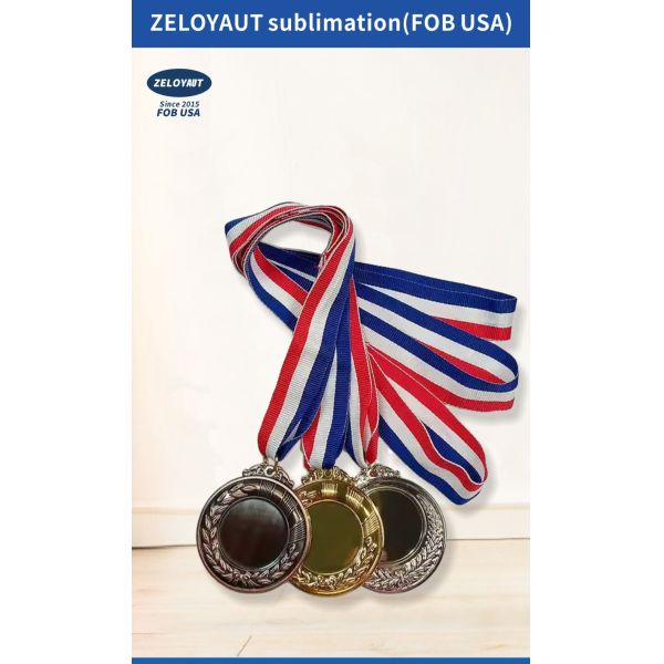 Wholesale Custom Zinc Alloy Metal Medal Personalized Sublimation Blanks for Sport Trophies & Souvenirs Metal Crafts