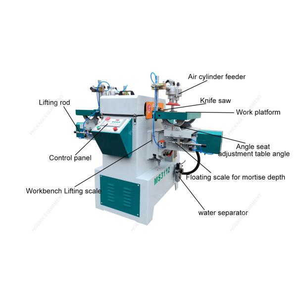 Woodworking Machinery MS3112 Double End Slotting Machine with Oblique Tenon Horizontal Release