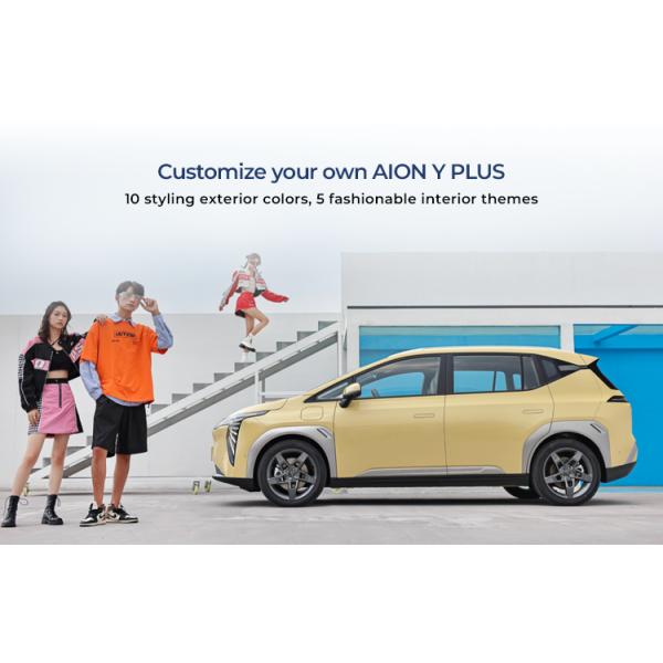 Left Hand Drive Electric Vehicles Aion Y EV Max Mileage 610km Yellow