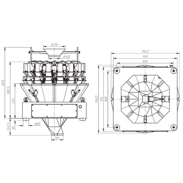 Weigher Kenwei Multihead зерна