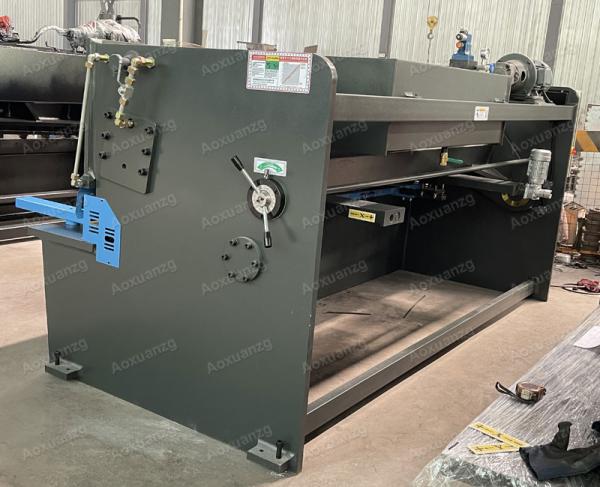 Manual Blade Gap Adjustment Swing Beam Metal Steel Hydraulic Shearing Machine With E21s Estun