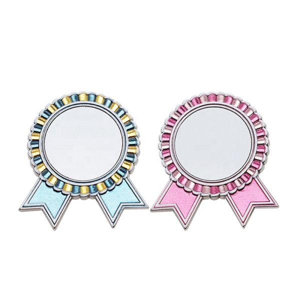 Custom Sublimation Round Metal Brooches Women DIY Pin Badge