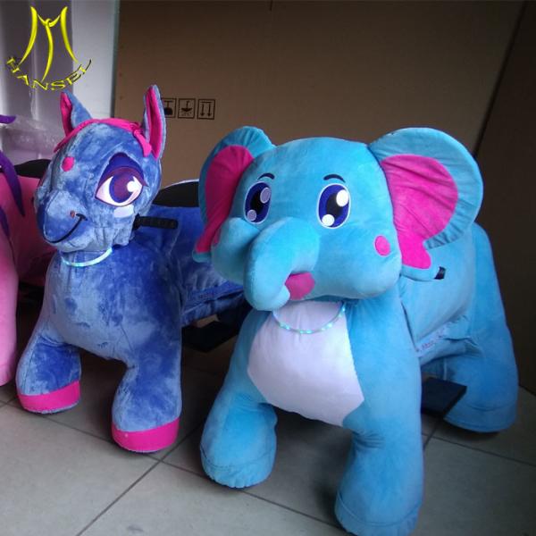 Hansel  plush 12v ride on animals walking battery operated motorized animals for wholesale