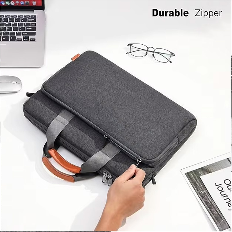 Laptop Computer PC Shoulder Bag Carrying Case Water-Repellent Fabric Briefcase Toploader OEM ODM Wholesale OEM/ODM/Private Label