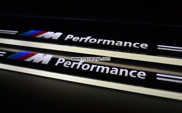 BMW X3 Car accessory stainless steel scuff plate door sill plate lights