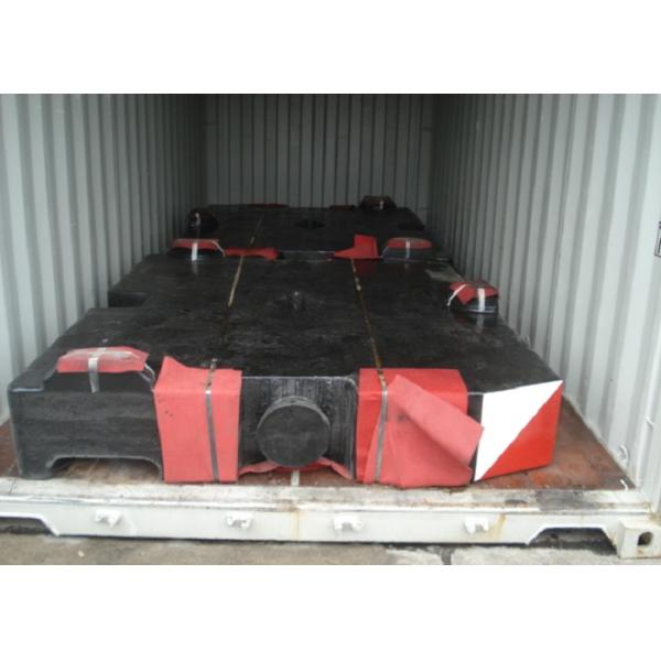 Утюг серого цвета грузоподъемника отливки песка противовес крана 10 тонн