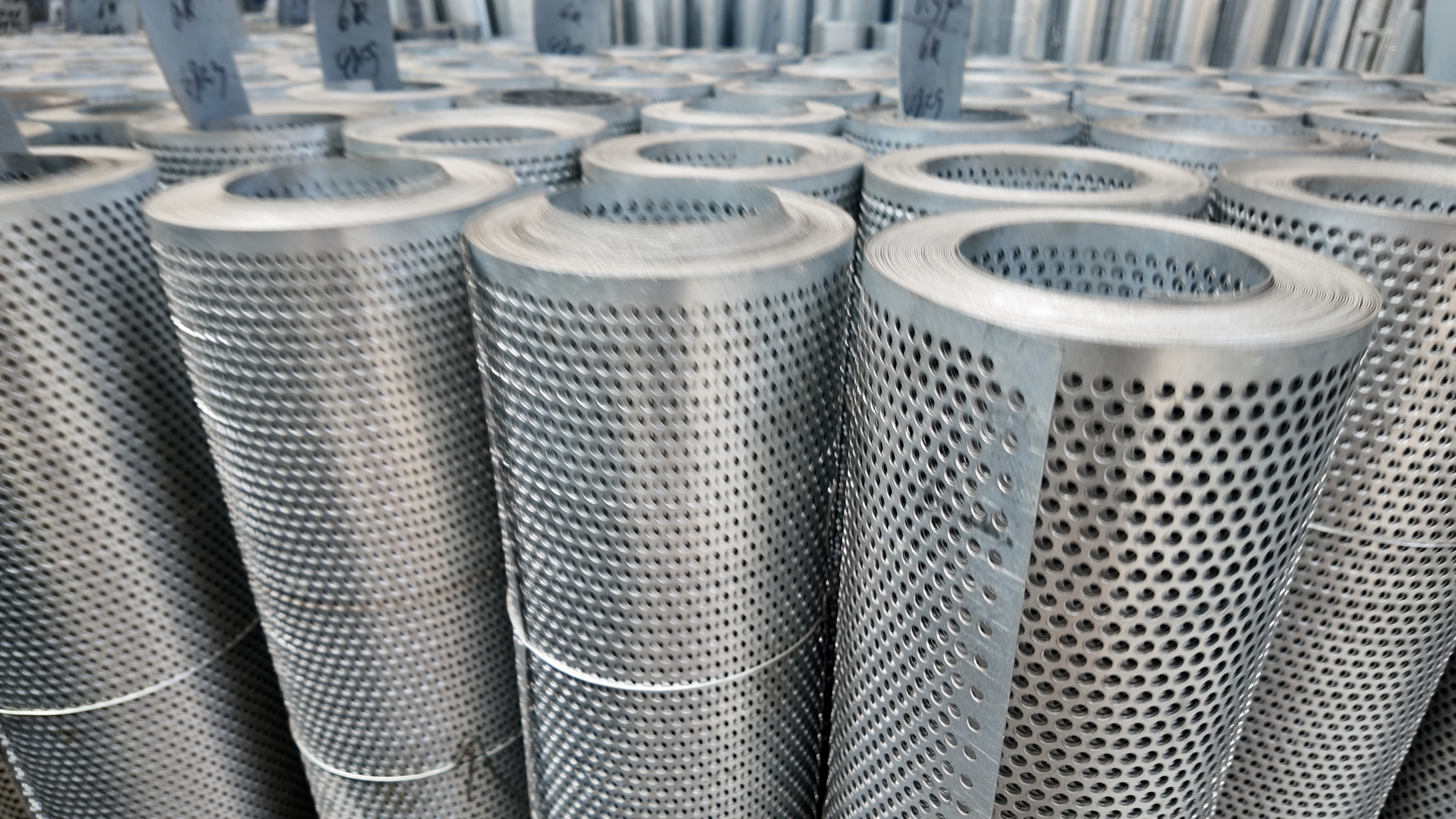 EU Standard Stainless Steel Perforated Metal Coil Roll Custom Size
