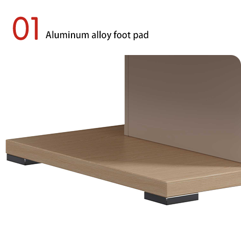 Wood Contemporary Eco-Friendly Commercial Office Double-Drawer Plate Type Panel Table with Melamine