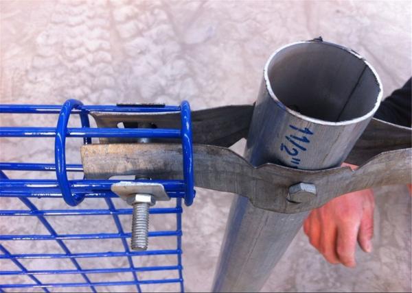galvanized ornamental double loop wire fence powder coated Blue To Russia