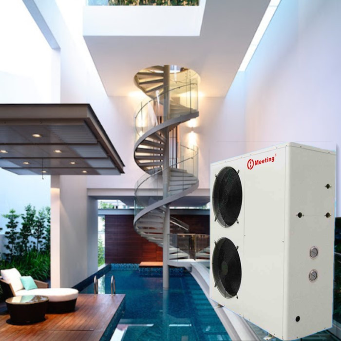 Тепловой насос источника воздуха Wifi 7000L/h 25kw с фильтром бассейна