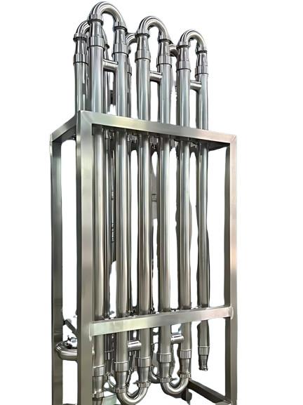 Vertical Stainless Steel Heat Exchanger Water /Oil / Gas For Air / Steam Circulation