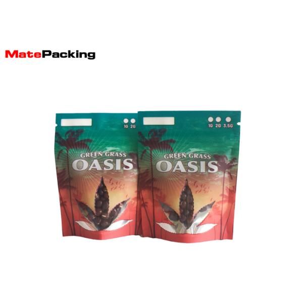 Moisture Proof Stand Up Plastic Tobacco Pouch Moisture Proof With Window