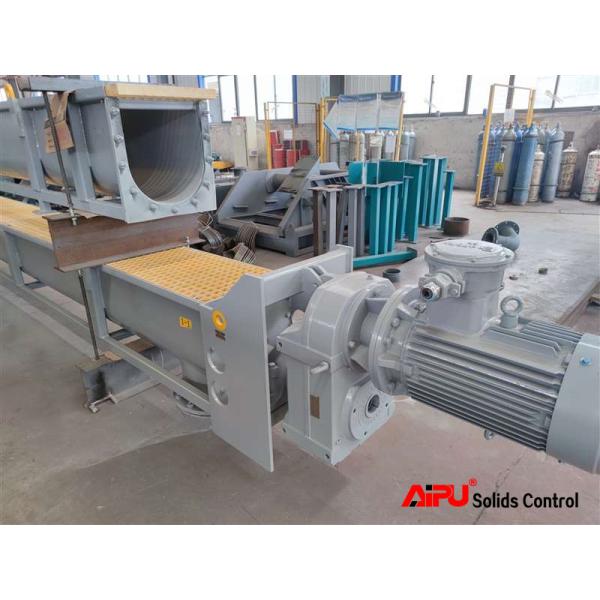 VFD Oilfield Drilling Waste Sludge Screw Conveyor Dia 500mm