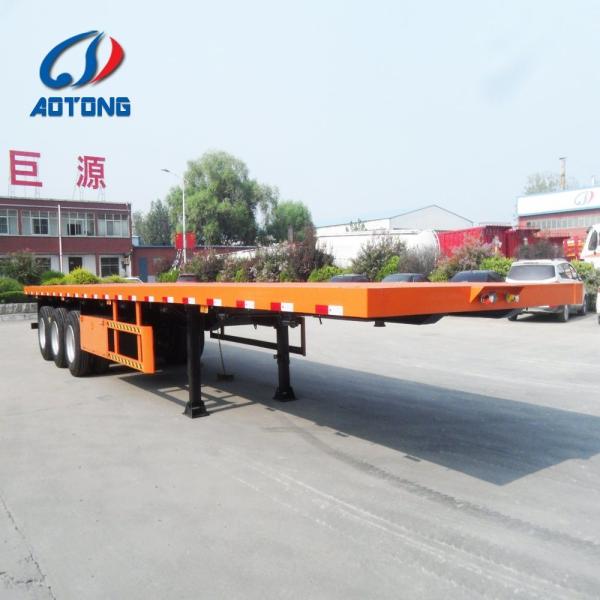 Trailer Truck 3 Axle 40FT Flatbed Container Flat Bed Trailer 