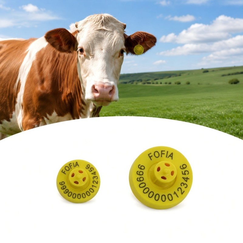 ICAR certified cattle ear tags made with high durability materials ensuring long
