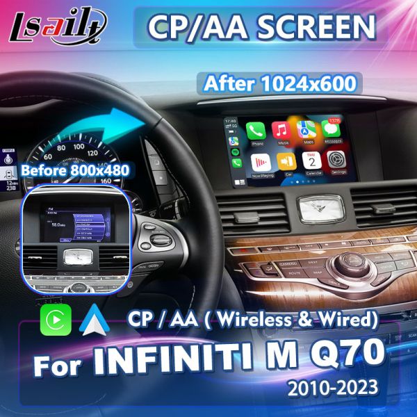Lsailt Android Carplay Interface Box for Infiniti M37S M37 With Wireless Android Auto