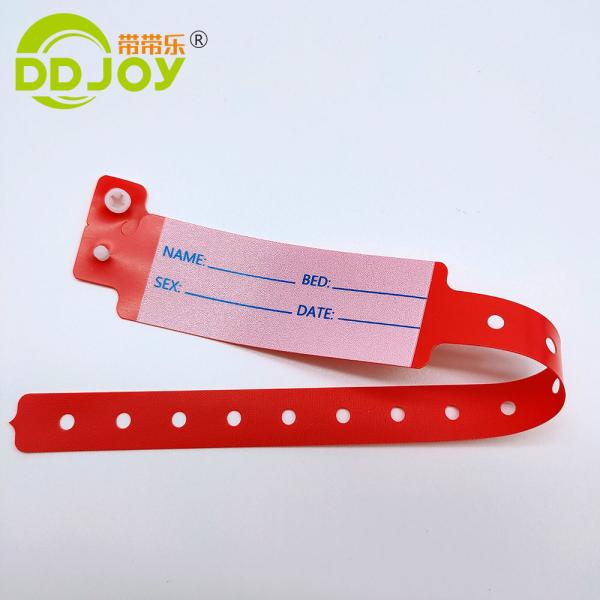 Waterproof Vinyl Patient ID Wristband 100pcs/Box Custom PVC ID Bracelets for Hospital