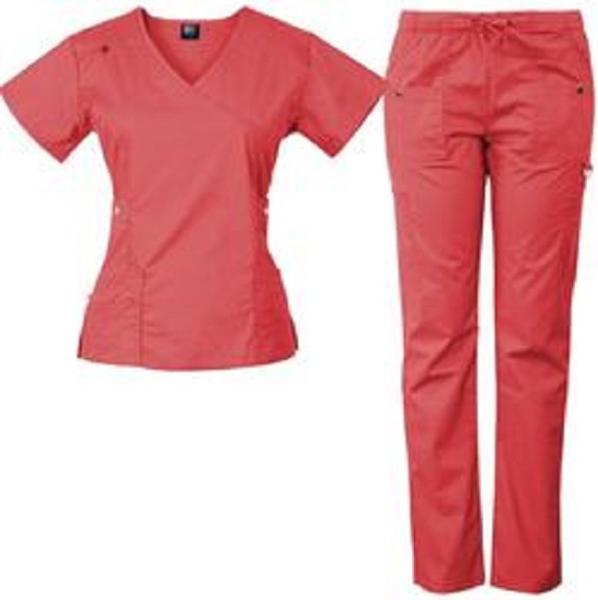 factory custom logo solid color scrub top and pants stretch scrub uniform nursing sets