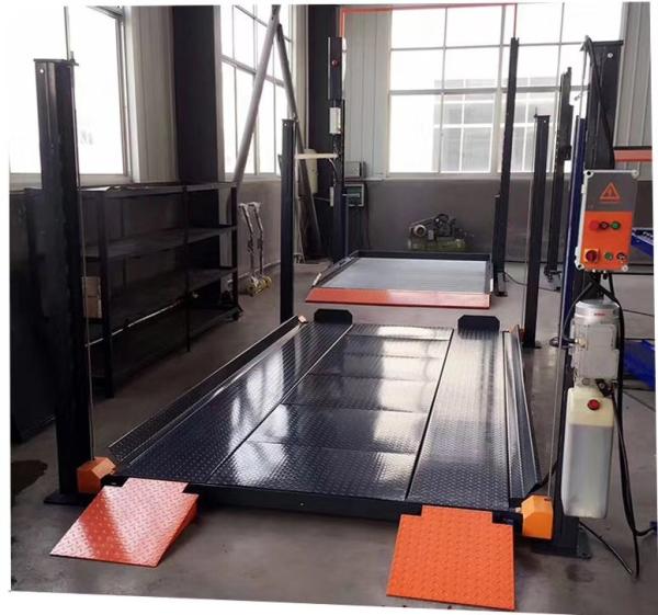 AA4C 4 post 2 cars parking lift auto storage lift four columns automotive lift  2.7T 3.6T