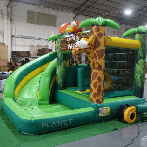 Commercial Grade Giant Jungle Jump House Inflatable Bouncer Slide Pool for Party