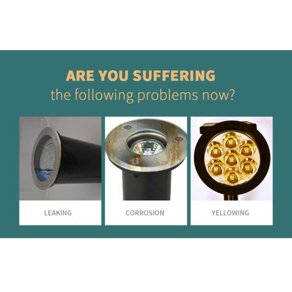 СИД нержавеющей стали IK10 смололо светлое 9W 240V IP68 SS316L водоустойчивый