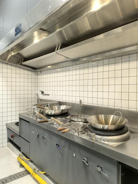 Fadior Full Stainless Steel Kitchen Cabinet - Commercial-Grade, Dark Gray & Stainless Steel Finish, Professional Layout